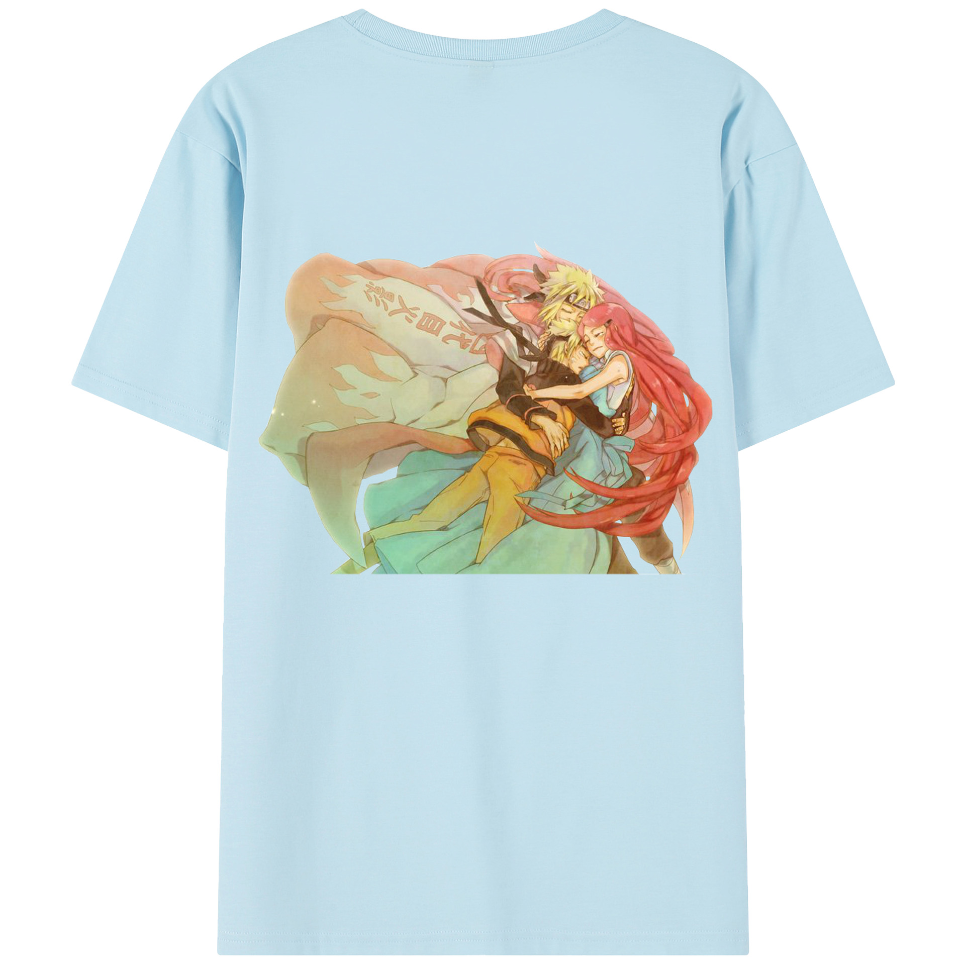 （画像用） NARUTO -ナルト- うずまき ナルト Uzumaki Naruto 綿100％半袖Tシャツ（背面プリント）